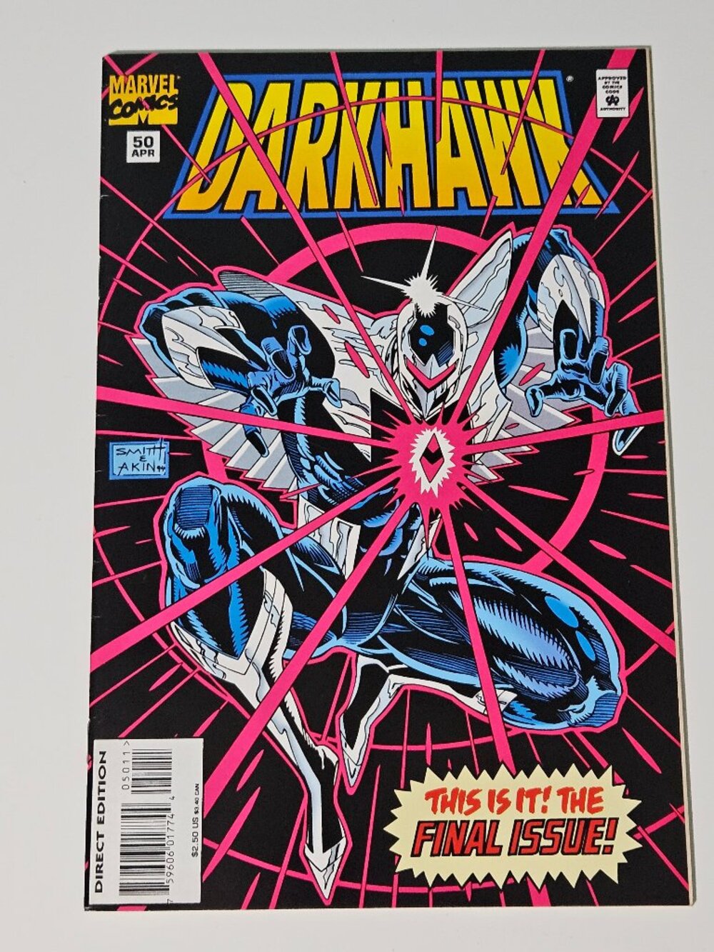 Darkhawk #50 (Marvel Comics, 1995) Final Issue, Low Print Run